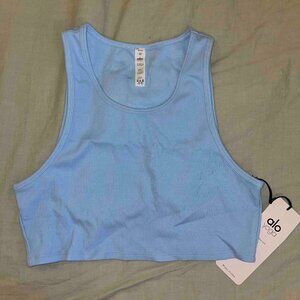 Alo Yoga Ribbed Vibe Tank (Blue Skies) - Medium